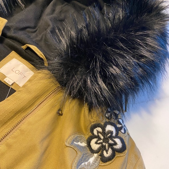 LOFT NWT size small army green jacket - Picture 3 of 6